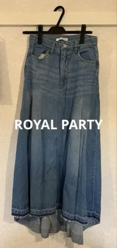 ROYAL PARTY デニムフレアロングスカート