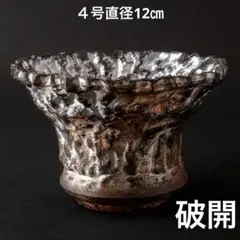 道石〜青銅〜 4号直径12㎝ 3dプリンター鉢 作家鉢 アガベ - メルカリ