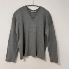 OPAQUE.CLIP グレー Vネック 長袖ニット