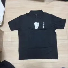 UNIQLO エアリズムコットン カノコ ポロシャツ ブラック XL ユニクロのサムネイル