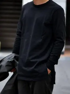 定価1.8万 KAZUYUKI KUMAGAIシルキー度詰天竺クルーネックL/S