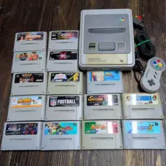 Nintendo スーパーファミコン 本体とソフト15本セット　作動未確認