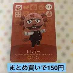 どうぶつの森　amiiboカード　ししょー　111