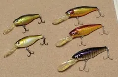 メガバス　オールド　DEEP-X100、DEEP-X200　5点セット