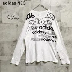 adidas NEO【XL】長袖Tシャツ ロンT ロゴプリント 白 カジュアルのサムネイル