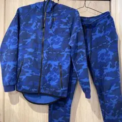 ナイキ フリーステック　迷彩ブルー　セットアップ　FCRB