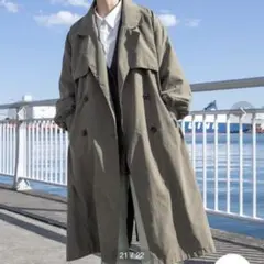 【美品】kutir オーバートレンチコートのサムネイル