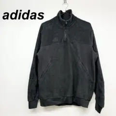 アディダス ボア フリース ジャケット トラック トップス 切替 ブラック
