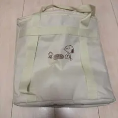 新品未使用品 スヌーピー 保冷バック トートバッグ ベージュ