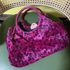 ビバユー　vivayou ハンドバッグ　ピンク　紫　花柄　大容量　派手のサムネイル