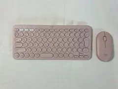 logi ワイヤレスキーボード マウスセット ピンク logicool K380