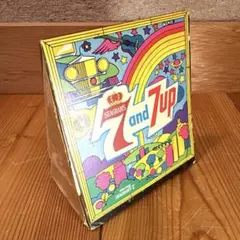 71年　セブンアップ　7up アドバタイジング　シールサイン　ピーターマックス レア！ 1960/70's セブンアップ 看板 USA サイン ピーター