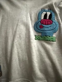 テオくん着用　XLARGE キャラクター刺繍 パーカー Lサイズ