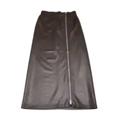 未使用品　ダブルジップ　ロングスカート