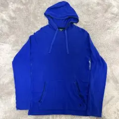 Polo Ralph Lauren y2kワッフルパーカー　青　M 古着