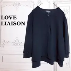 『ラブリエゾン』ブラックフォーマル トップス【3L】ブラック 黒 冠婚葬祭