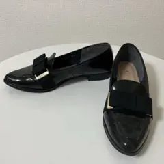 美品✨ALUNE キルトローファー スタッズ エナメル 黒 23cm - メルカリ