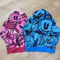 ディズニーランド購入！裏起毛スウェットフルジップパーカーSサイズ/ピンク