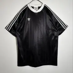 ☆【希少】80s USA製 adidas トレフォイル ゲームTシャツ ブラック 