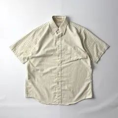 l.l.bean 半袖シャツ 2XL USA製 ストライプ BDシャツ ポリ混のサムネイル