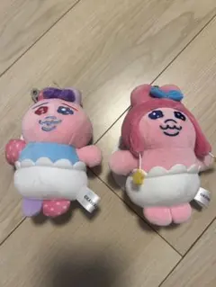 おぱんちゅうさぎ　ぬいぐるみキーホルダー　しまむら　2点セット