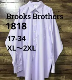 Brooks Brothers 長袖ドレスシャツ パープル 17-34 2XLのサムネイル