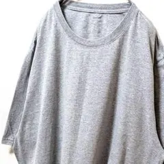 リーボック プレイドライ ロゴ Tシャツ グレー 灰色 2XL 古着
