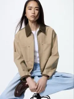 UNIQLO ジップアップショートジャケット