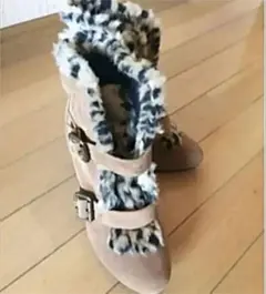 【本日まで出品ラストSALE】豹柄2wayファーブーツ