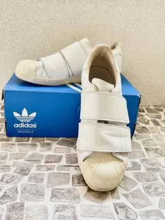 【アディダス】スニーカー　スーパースター　ベルクロ　23.0