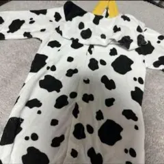 [新品未使用品]新生児用 フード付きロンパース(ウシさん)