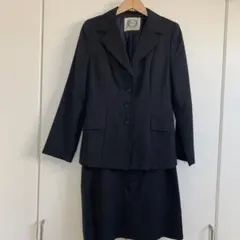 スーツセットアップ　スカート　濃紺　ストライプ 11号