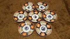 【遅日亭】古伊万里 染錦 印判手 孔雀紋 花鳥 中皿 6客 幕末期 z1972H 2025年最新伊万里の人気アイテム - メルカリ