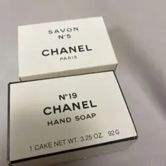 CHANEL N°5 & N°19 石鹸セット 75g 92g