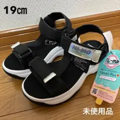 ムーンスター NIMO スポーツサンダル 黒 19㎝のサムネイル