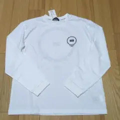 新品☆コムサイズム　白　サークルプリント長袖Tシャツ150㎝
