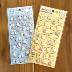 ぷくっとシール　サンリオ　ポムポムプリン　ポチャッコ