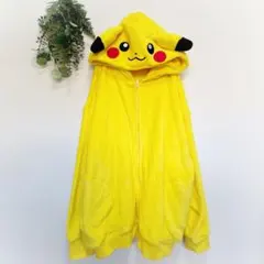 M L ポケモン ピカチュウ もこもこ ブルゾン ボア 着ぐるみ コスプレ 大人