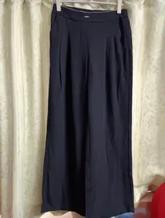 ブラック ワイドパンツ Lサイズ