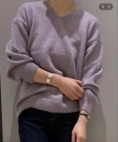 ５ＧマシーンウォッシャブルゆるふわＶプルオーバー【洗濯機で洗える！】