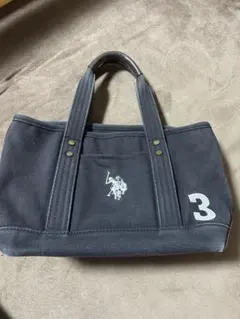 U.S. POLO ASSN. ダークグレー トートバッグ