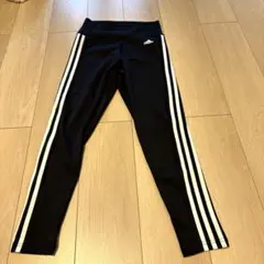 adidas ブラック レギンス Lサイズ 3本ラインS132番