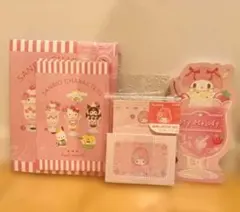 マイメロディ　レターセット　3点　封筒便箋　ピンク