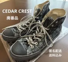 廃番品【CEDAR CREST】スカルハイカットスニーカー【セダークレスト】のサムネイル