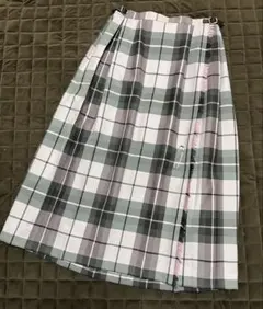 オニールオブダブリンピンク系チェック プリーツスカート 10サイズ　丈83cm