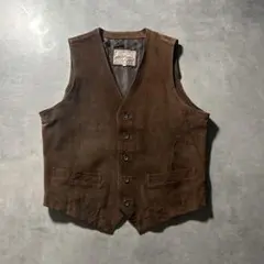 スウェード　ハンティングベスト　vintage ベスト　レザー 楽天市場】Hot Leathers バイク レザーベスト 本革 牛革 [Zip