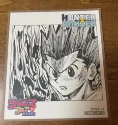 HUNTER×HUNTER ジャンプフェア21 特典 ミニ色紙　ゴン