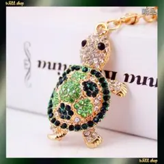 超人気新品★カメさん(緑色)★キーホルダー★バッグチャーム