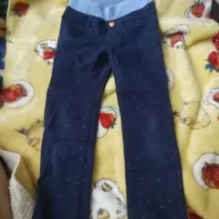 トップバリュキッズ ハートボタン デニムパンツ