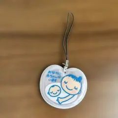 マタニティマーク　キーホルダー　蛍光　反射　ピンク　ストラップ
